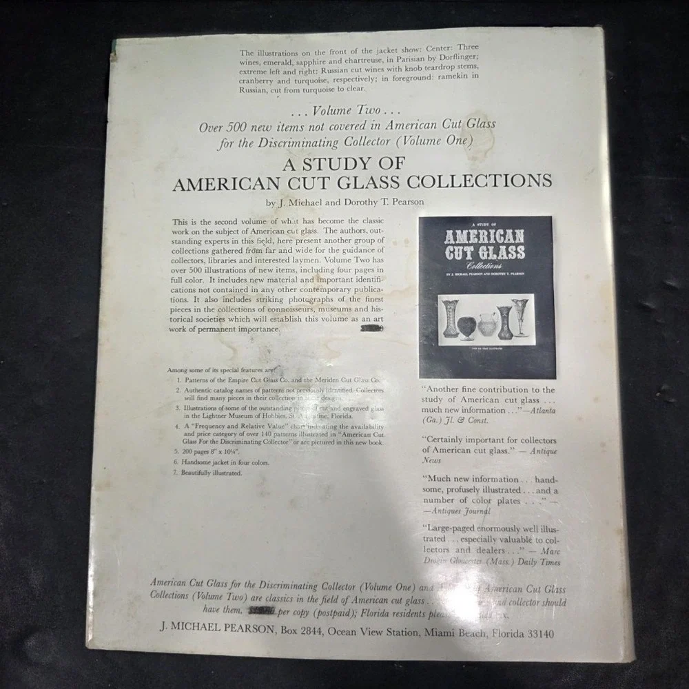 Signed American Cut Glass for the Discriminating Collector Pearson 3rd Edition